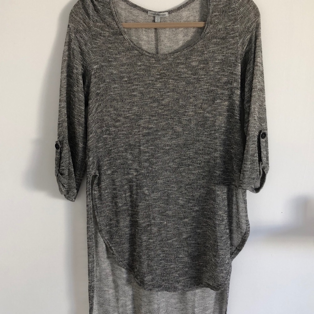 Charlotte Rouse high-low hem shirt